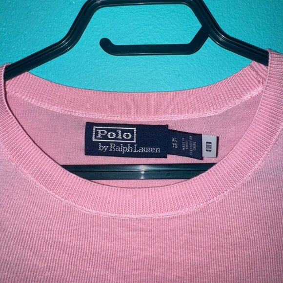 Pink Polo Ralph Lauren sweater, Size XL - Picture 2 of 3